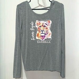 Femme Royale Liones Barbella Box Open Back Long Sleeve size S